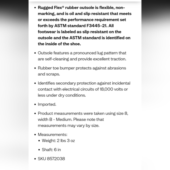 Carhartt Black Leather Work Boots with Padded Ankle - Picture 10 of 12